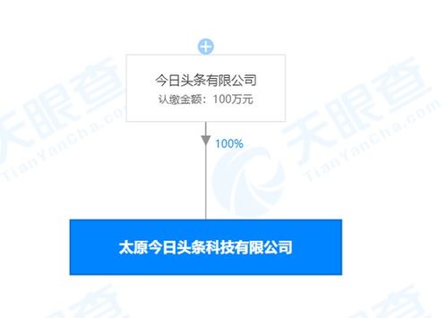 今日头条太原新公司成立，注册资本100万元进军信息技术咨询服务